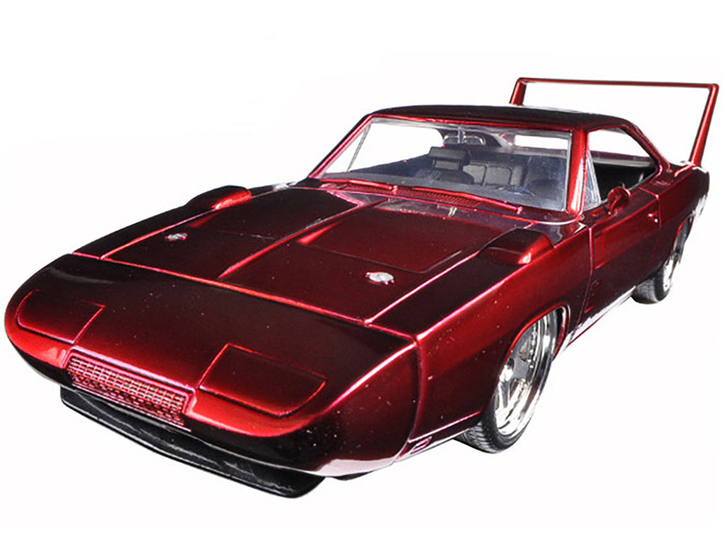 1969 Dodge Charger Daytona Red "Fast & Furious 6" (2013) Movie "25 Years of Fast & Furious" Series 1/24 Diecast Model Car by Jada