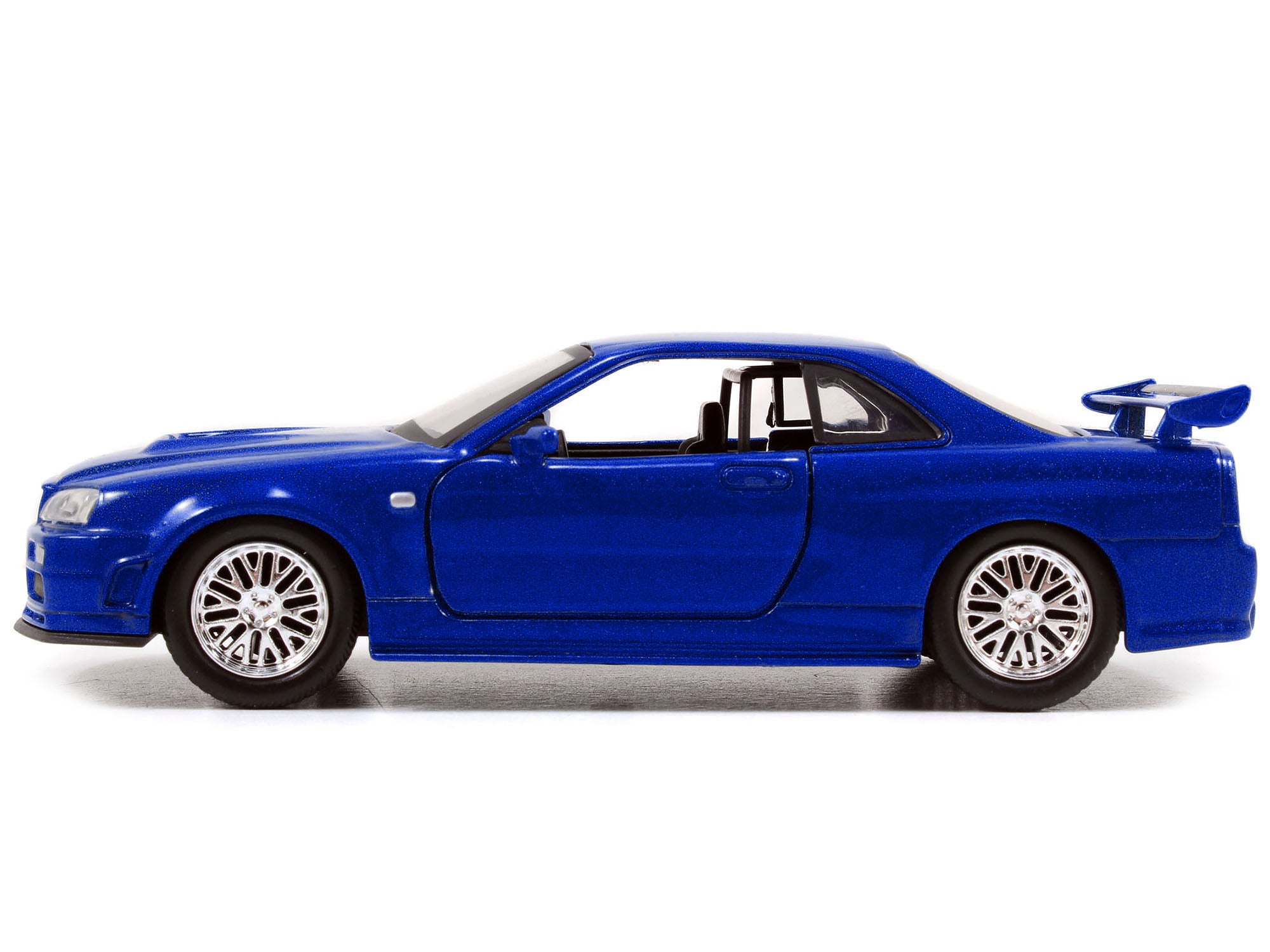 Brian's Nissan Skyline GT-R R34 Blue "Fast & Furious" Movie 1/32 Diecast Car Model by Jada - image 2