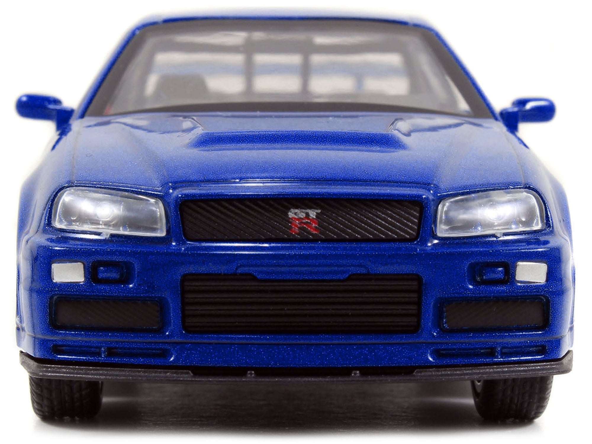 Brian's Nissan Skyline GT-R R34 Blue "Fast & Furious" Movie 1/32 Diecast Car Model by Jada - image 4