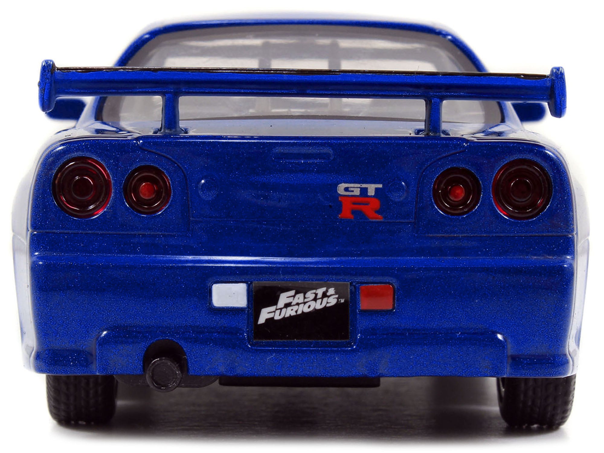 Brian's Nissan Skyline GT-R R34 Blue "Fast & Furious" Movie 1/32 Diecast Car Model by Jada - image 5