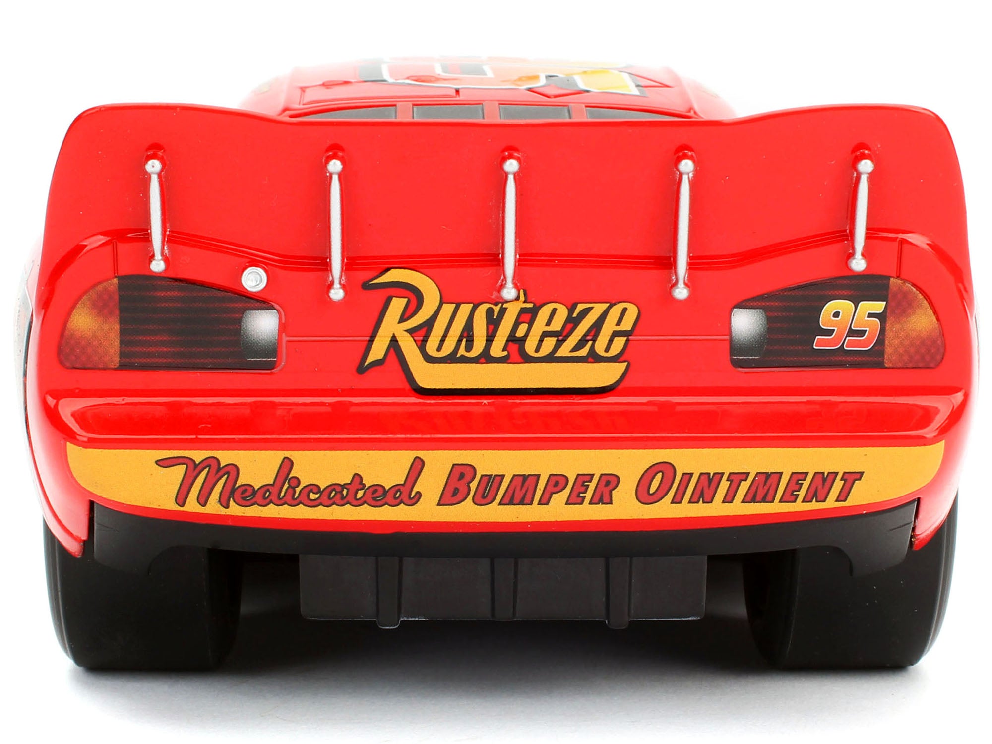 Lightning McQueen #95 Red with Extra Wheels Disney & Pixar "Cars" Movie "Hollywood Rides" Series Diecast Model Car by Jada - image 5