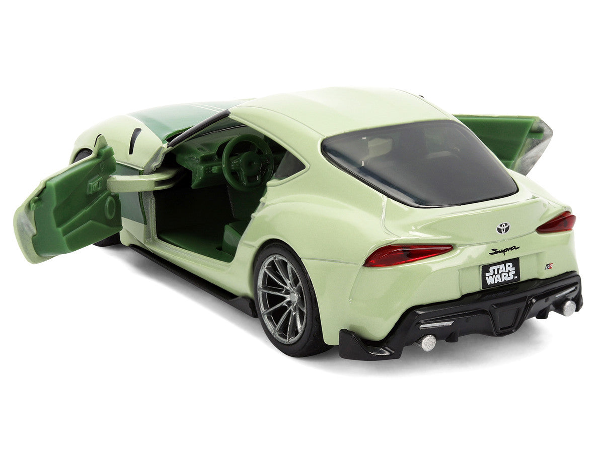 2020 Toyota GR Supra "Grogu" Livery Light Green with Green Graphics and Hood "Star Wars" Franchise "Hollywood Rides" Series 1/32 Diecast Model Car by Jada — photo 4