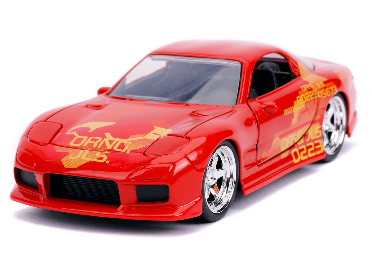 Honda S2000 Pink with Graphics and Mazda RX-7 Orange with Graphics Set of 2 pieces "25 Years of Fast & Furious" Series 1/32 Diecast Model Cars by Jada — photo 4