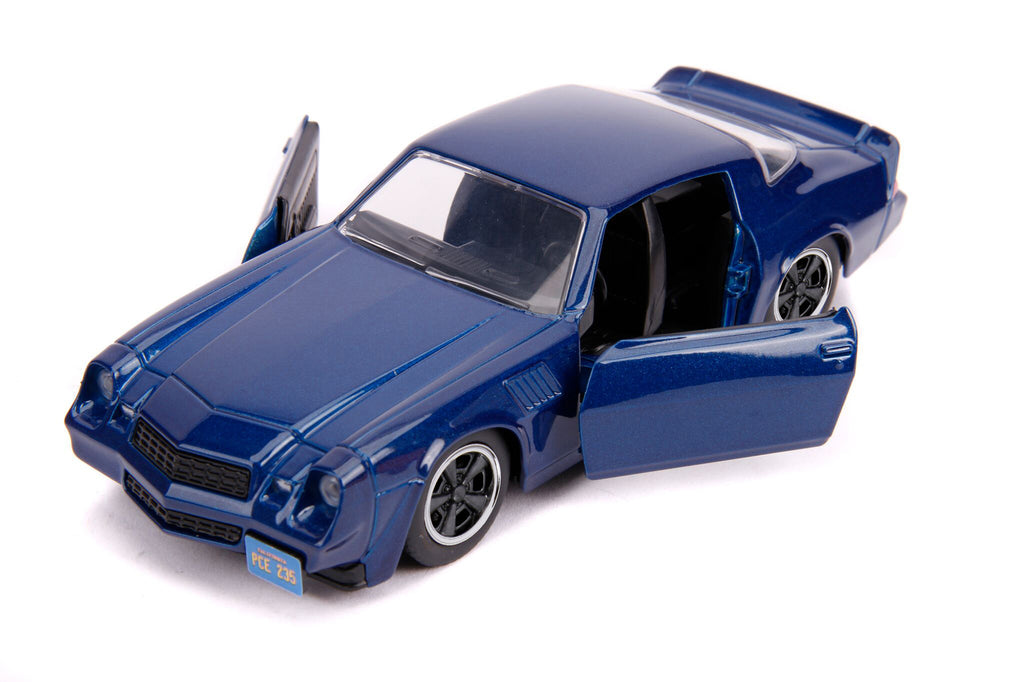 Billy's Chevrolet Camaro Z28 Metallic Dark Blue "Stranger Things" (2016) TV Series "Hollywood Rides" 1/32 Diecast Model Car by Jada - image 2