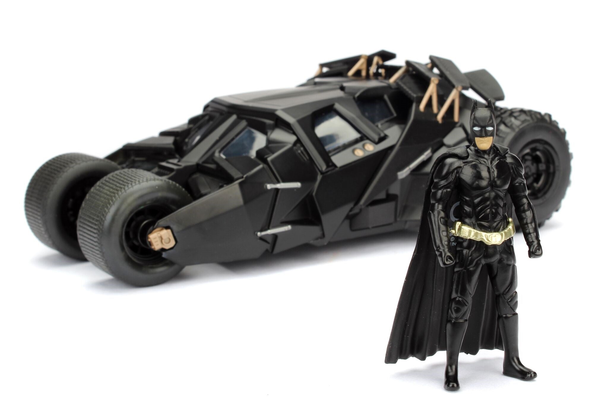 2008 "The Dark Knight" Tumbler Batmobile with Batman Diecast Figurine 1/24 Diecast Model Car by Jada - image 2