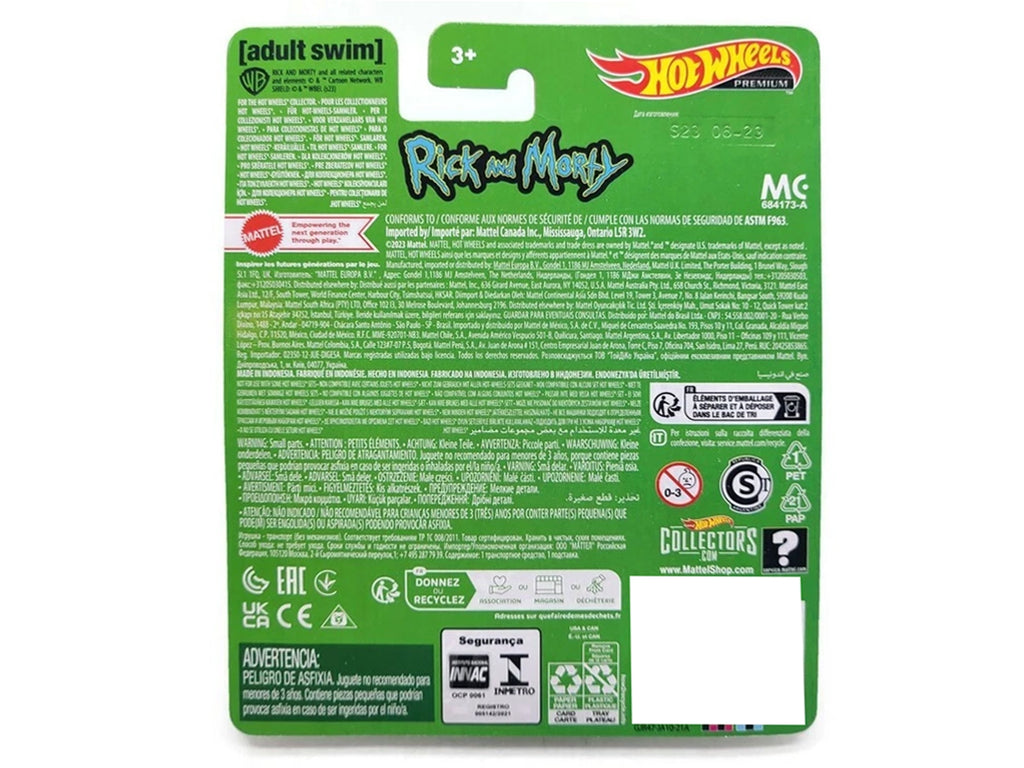Rick's Ship Silver "Rick and Morty" (2013-Current) TV Series "Pop Culture" Series Diecast Model Car by Hot Wheels - image 2
