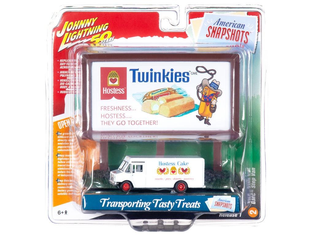 GMC Step Van White with "Hostess" Country Billboard "Johnny Lightning 50th Anniversary" 1/64 Diecast Model by Johnny Lightning - image 3