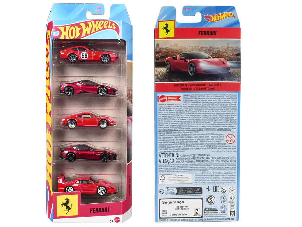 Ferrari 5 piece Set by Hot Wheels Diecast Model Cars by Hot Wheels - image 3