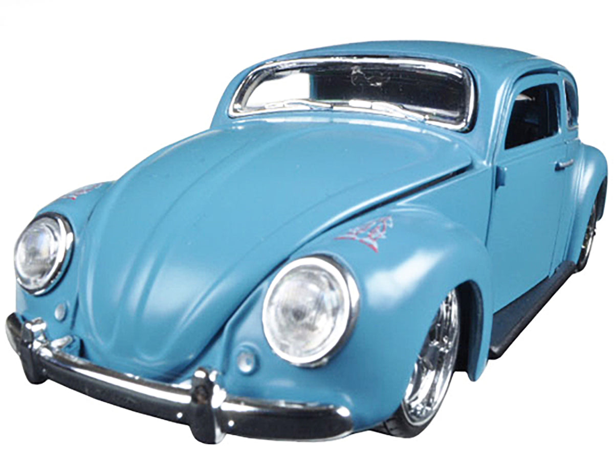 Volkswagen Beetle Blue "Outlaws" 1/24 Diecast Model Car by Maisto - image 2