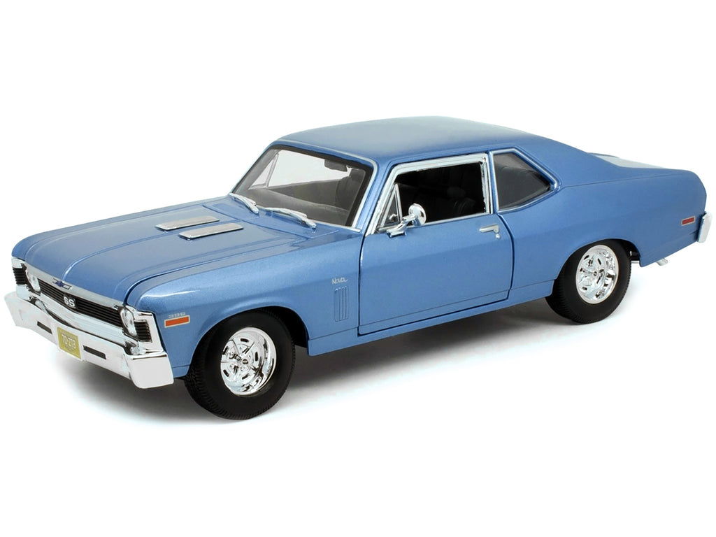 1970 Chevrolet Nova SS Coupe Blue Metallic 1/18 Diecast Model Car by Maisto - image 2
