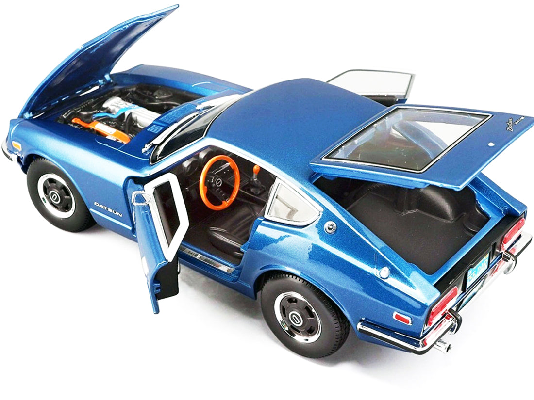 1971 Datsun 240z Blue Metallic 1/18 Diecast Model Car by Maisto - image 2