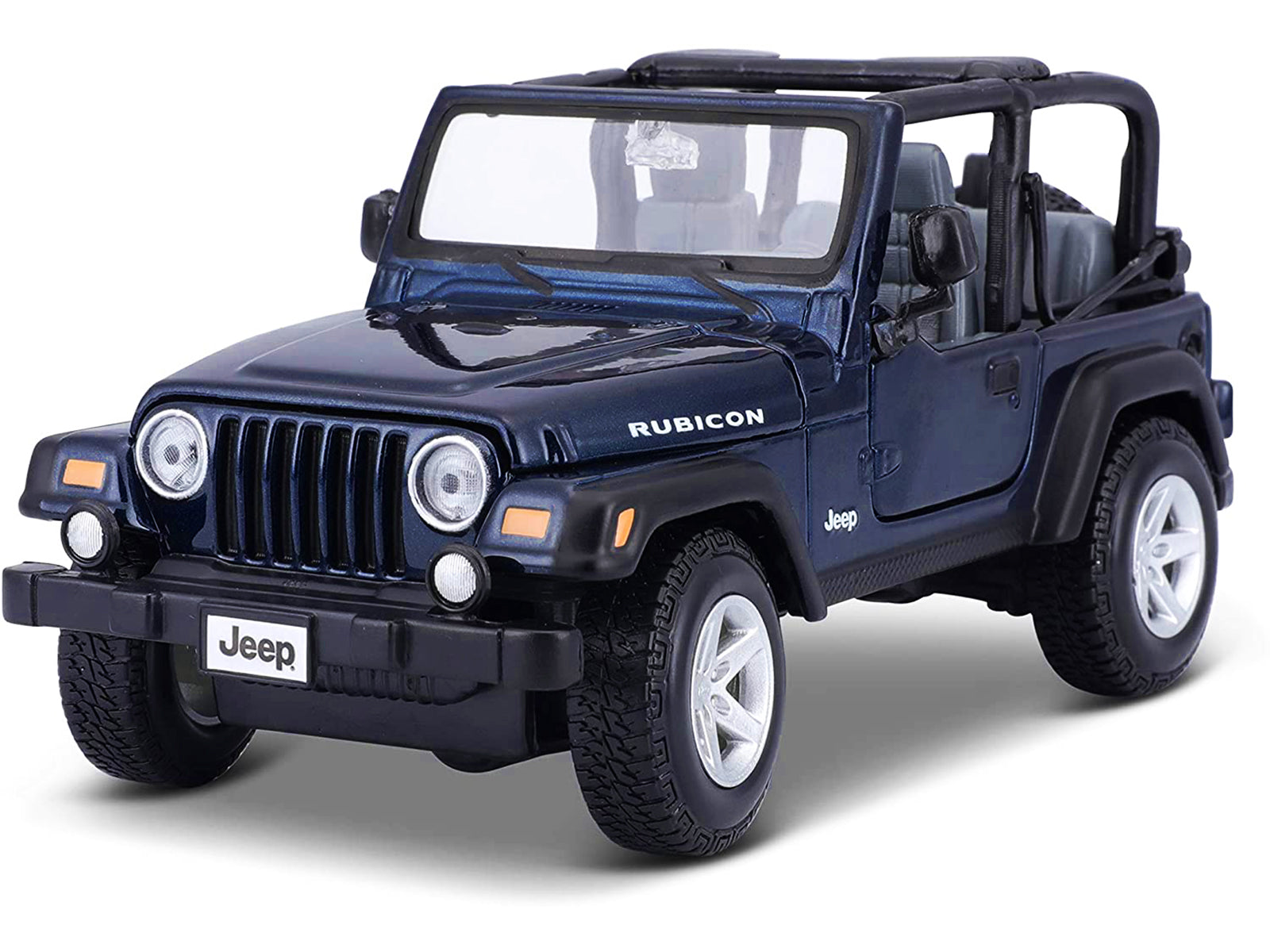 Jeep Wrangler Rubicon Dark Blue 1/27 Diecast Model Car by Maisto - image 3