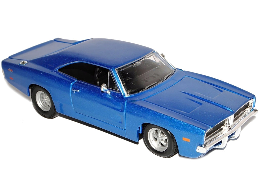 1969 Dodge Charger R/T Hemi Blue 1/25 Diecast Model Car by Maisto - image 2