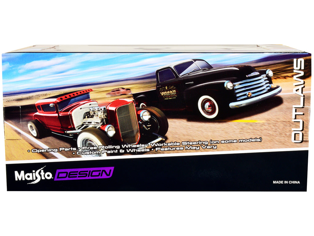 1929 Ford Model A Green with Matt Black Top "Outlaws" Series 1/24 Diecast Model Car by Maisto - image 2