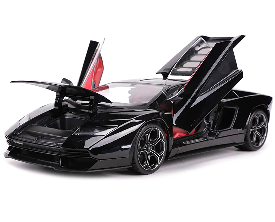 Lamborghini Countach LPI 800-4 Black with Red Interior "Special Edition" 1/18 Diecast Model Car by Maisto - image 2