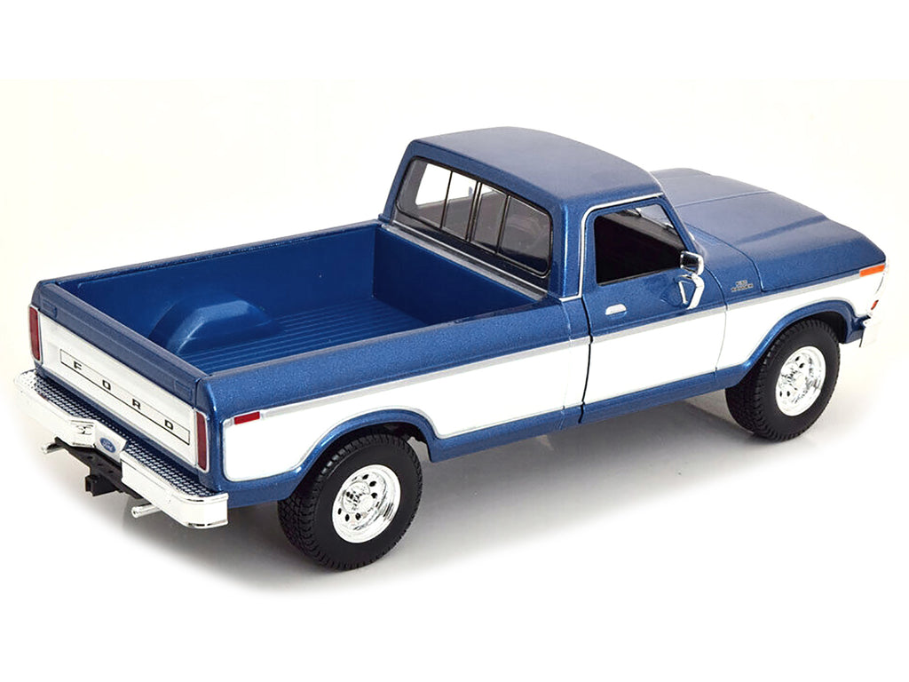 1979 Ford F-150 Ranger Pickup Truck Blue Metallic and Cream "Special Edition" 1/18 Diecast Model Car by Maisto - image 4