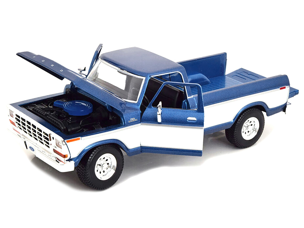 1979 Ford F-150 Ranger Pickup Truck Blue Metallic and Cream "Special Edition" 1/18 Diecast Model Car by Maisto - image 2