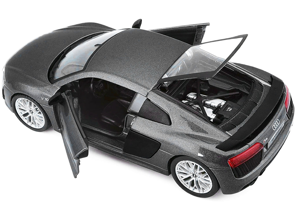Audi R8 V10 Plus Gray Metallic "Special Edition" 1/24 Diecast Model Car by Maisto - image 2