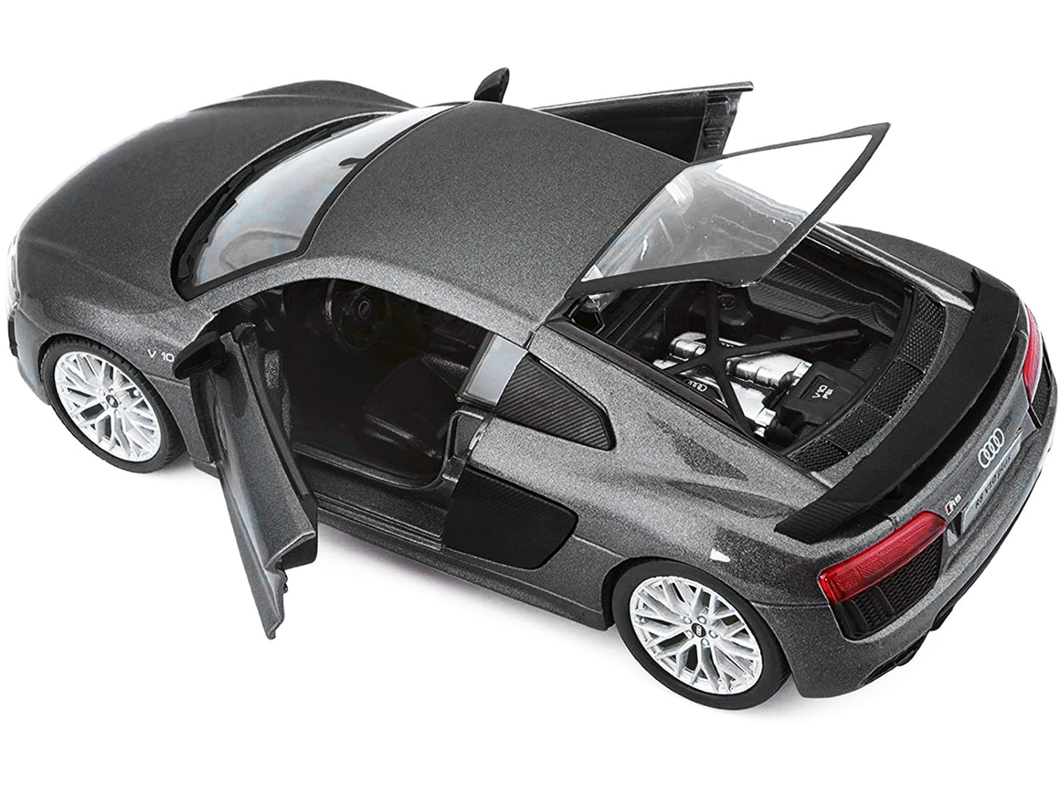 Audi R8 V10 Plus Gray Metallic "Special Edition" 1/24 Diecast Model Car by Maisto - image 2