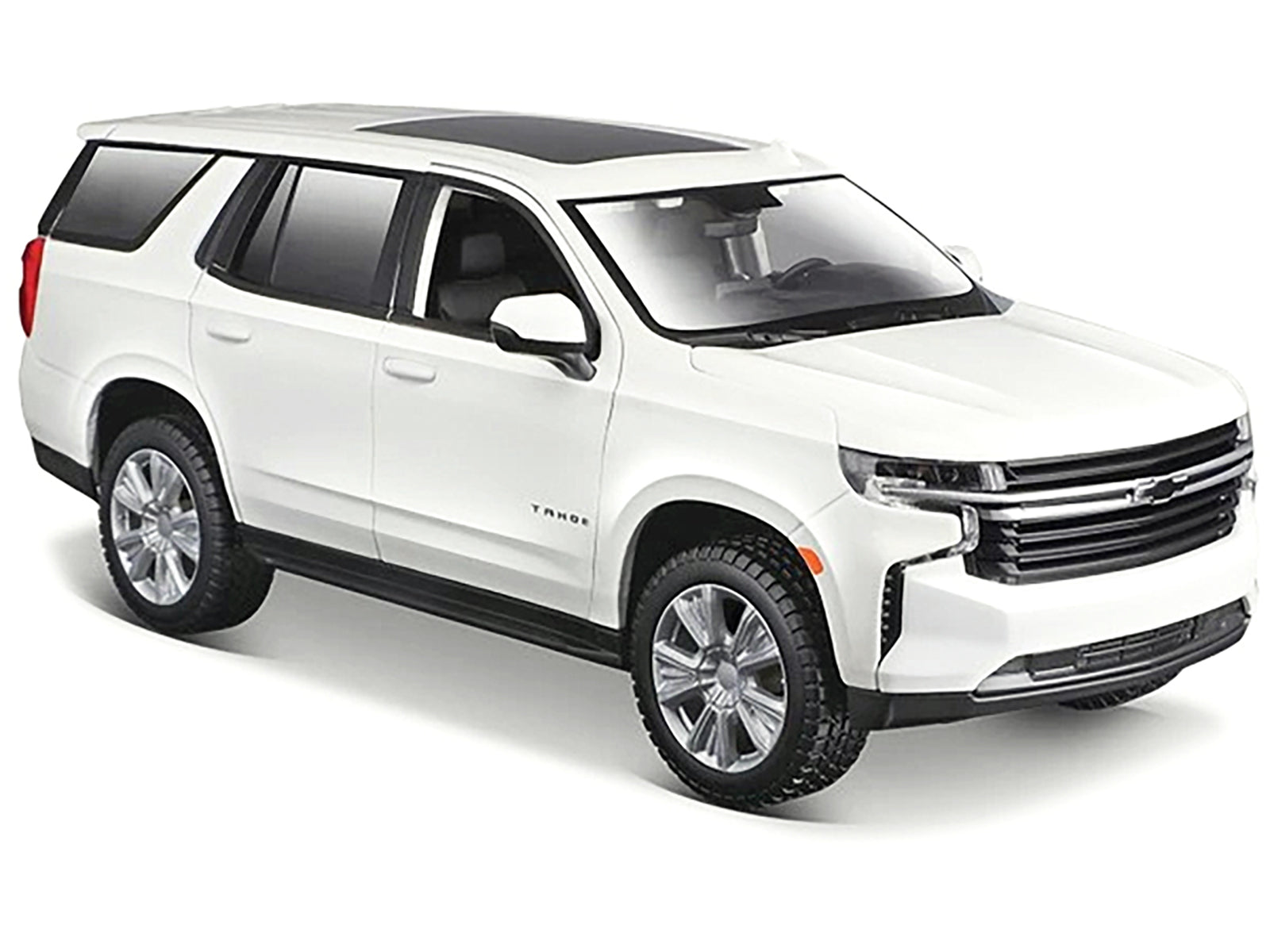 2021 Chevrolet Tahoe White with Sunroof "Special Edition" 1/26 Diecast Model Car by Maisto - image 2