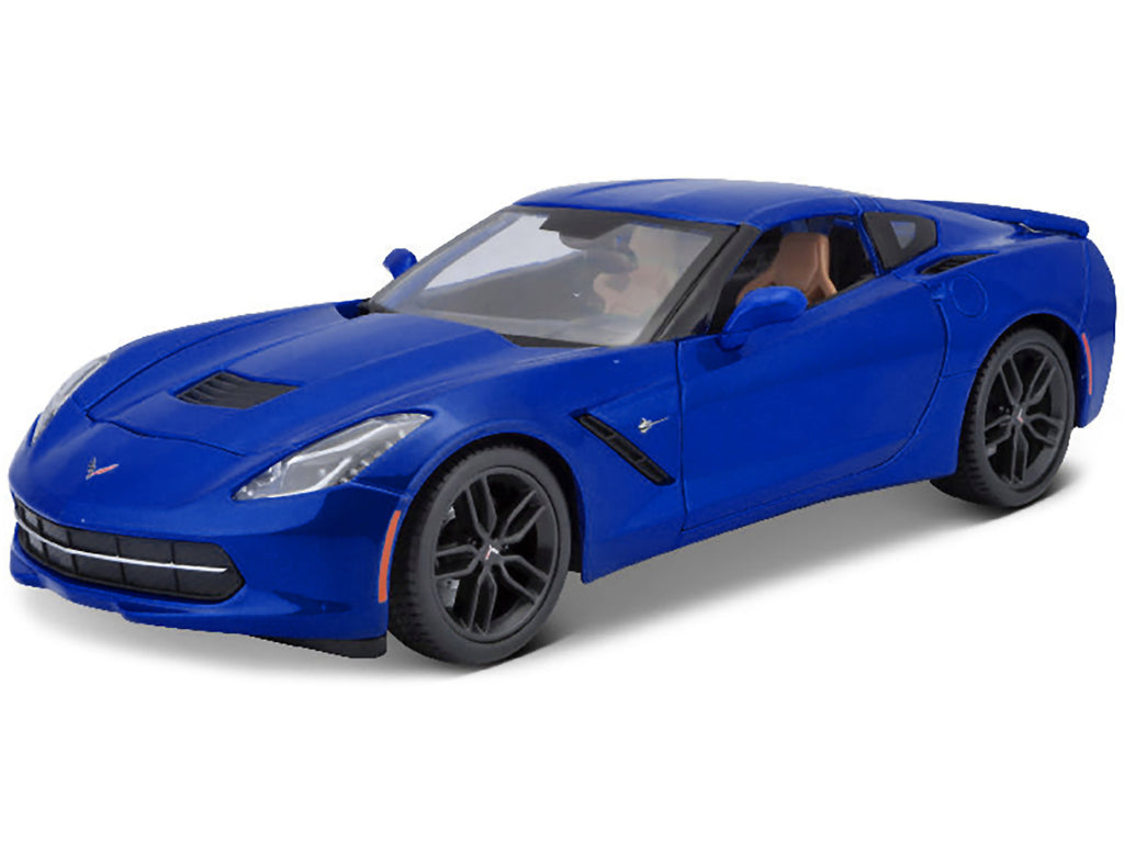 2014 Chevrolet Corvette Stingray C7 Z51 Blue Metallic 1/18 Diecast Model Car by Maisto - image 2