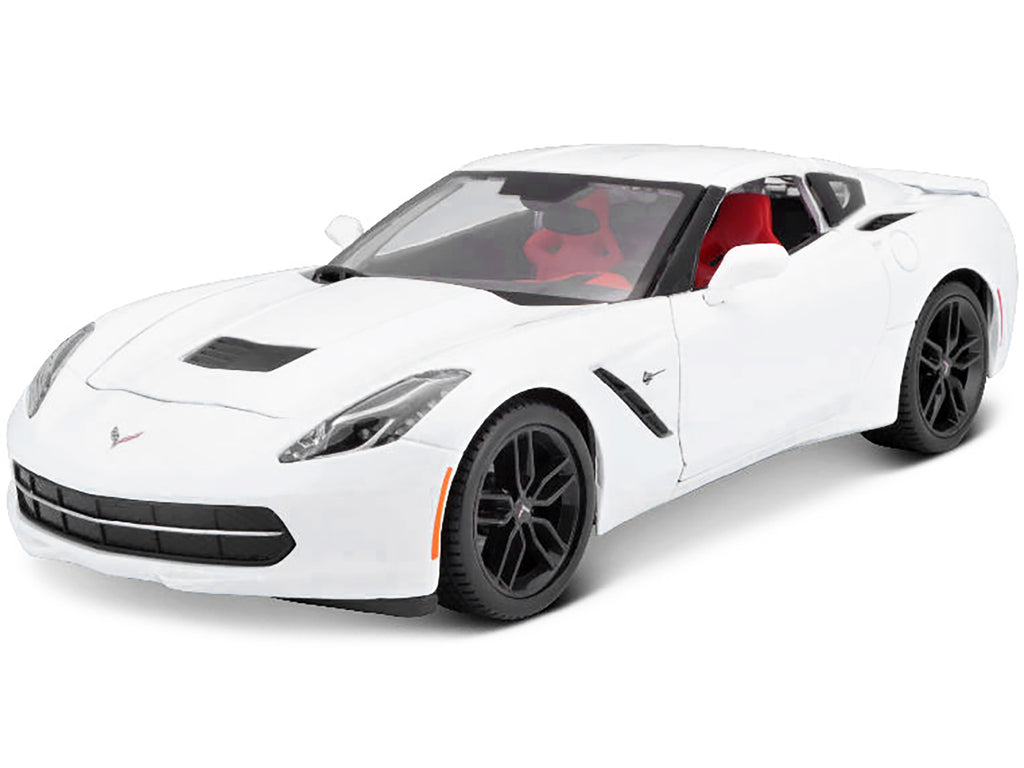 2014 Chevrolet Corvette Stingray C7 Z51 White 1/18 Diecast Model Car by Maisto - image 2