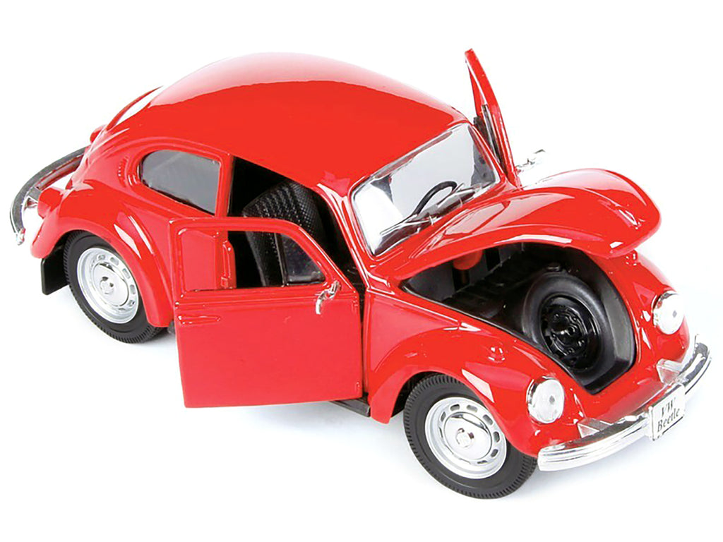 1973 Volkswagen Beetle Red 1/24 Diecast Model Car by Maisto - image 3