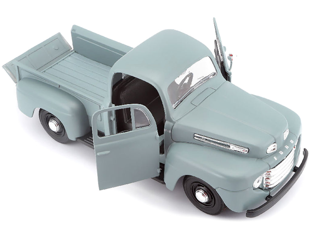 1948 Ford F-1 Pickup Truck Gray 1/25 Diecast Model by Maisto - image 3