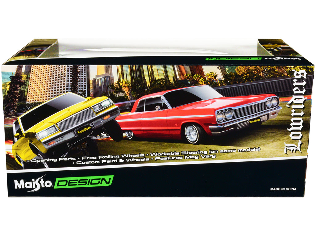 1965 Chevrolet El Camino Lowrider Gold Metallic with Graphics "Lowriders" Series 1/25 Diecast Model Car by Maisto - image 2