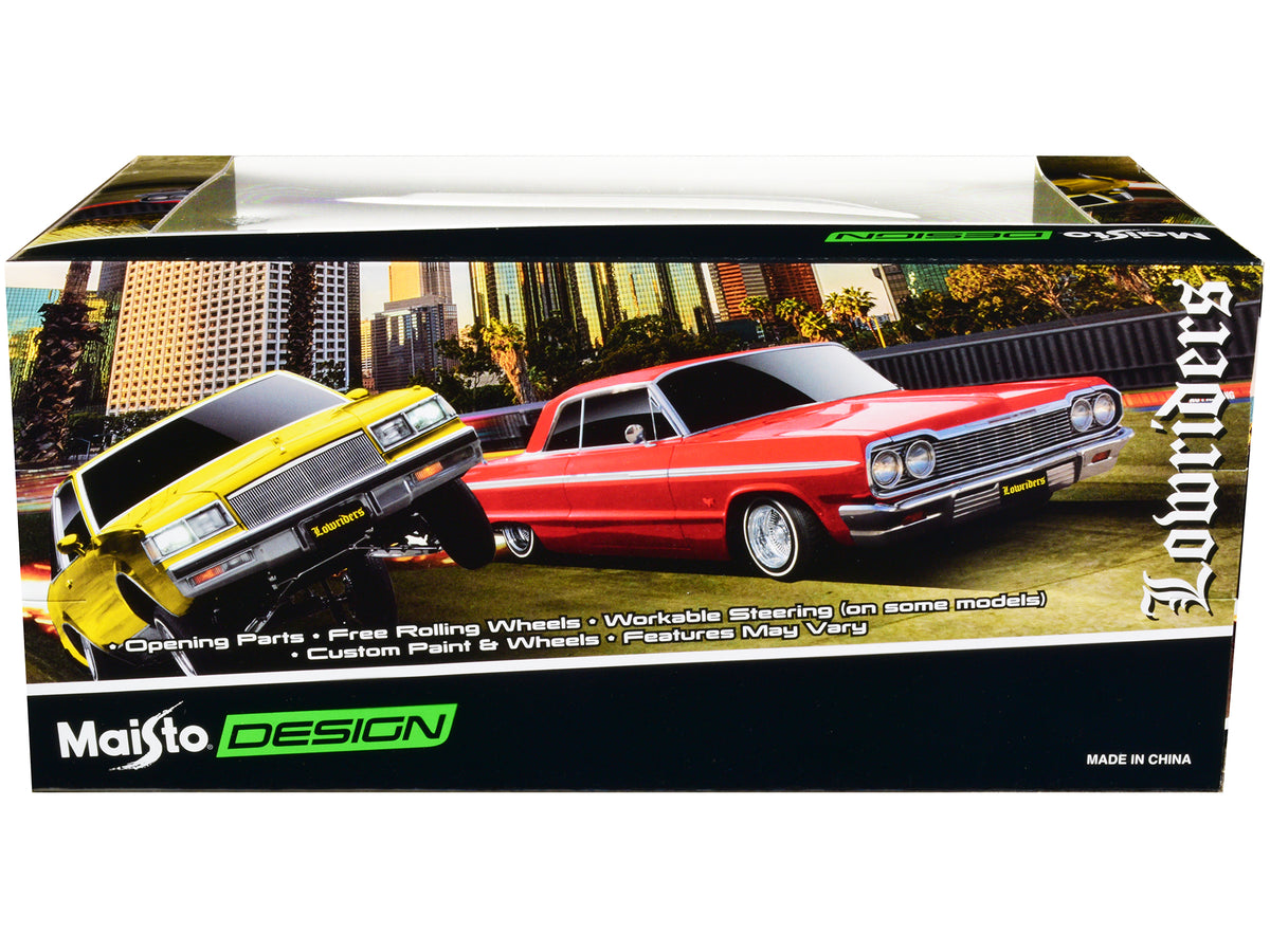 1965 Chevrolet El Camino Lowrider Gold Metallic with Graphics "Lowriders" Series 1/25 Diecast Model Car by Maisto - image 2