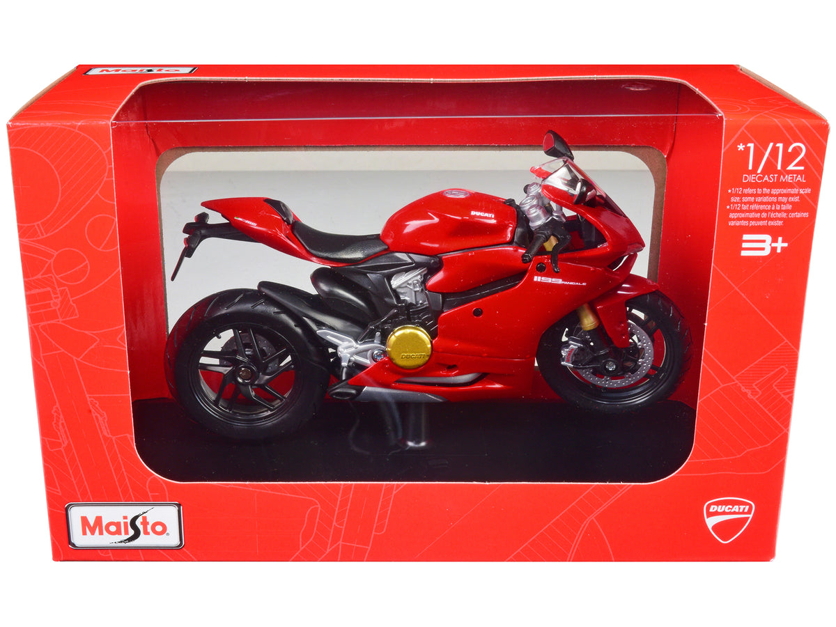 Ducati 1199 Panigale Red with Stand 1/12 Diecast Motorcycle Model by Maisto - image 3