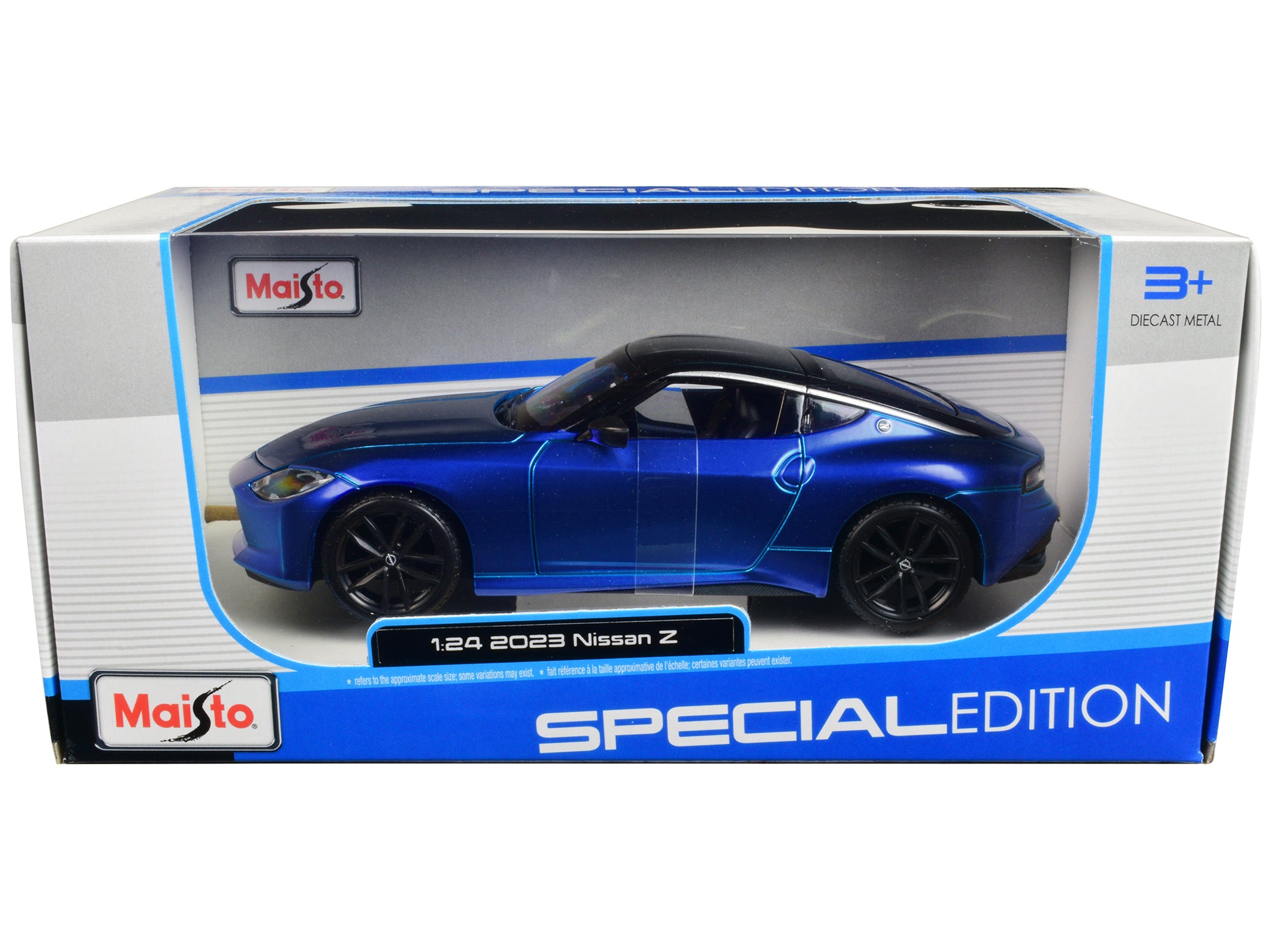 2023 Nissan Z Blue Metallic with Black Top "Special Edition" Series 1/24 Diecast Model Car by Maisto - image 3