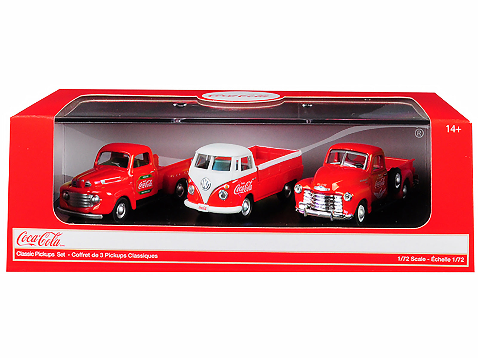 "Classic Pickups" Gift Set of 3 Pickup Trucks "Coca Cola" 1/72 Diecast Model Cars by Motorcity Classics - image 3