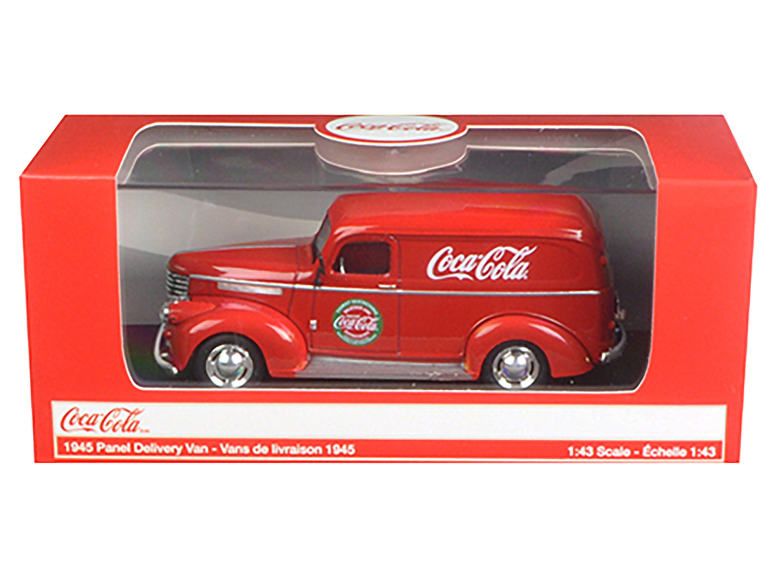 1945 Panel Delivery Van "Coca-Cola" Red 1/43 Diecast Model Car by Motorcity Classics - image 3