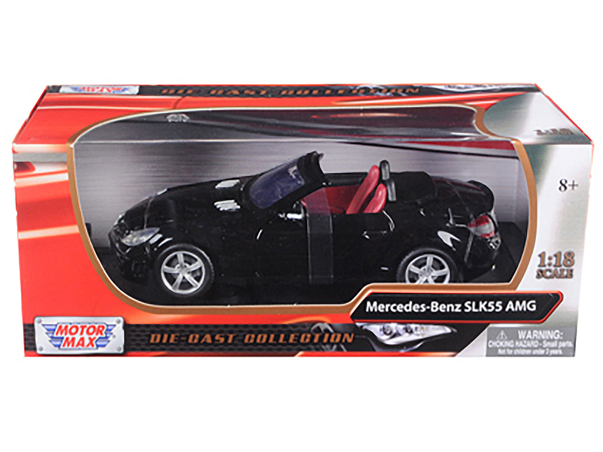2005 Mercedes SLK55 AMG Black 1/18 Diecast Model Car by Motormax - image 3
