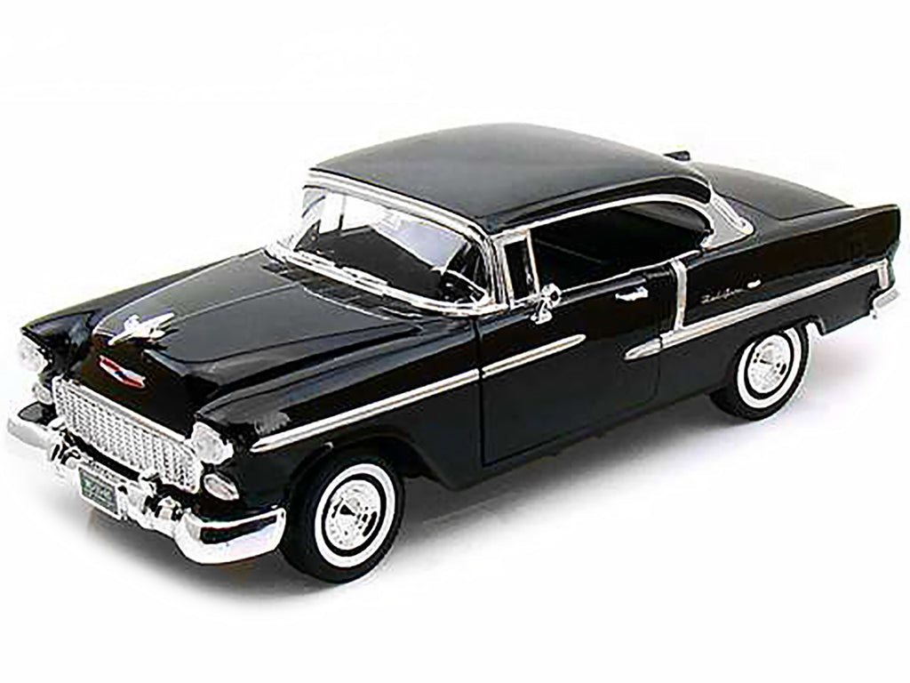 1955 Chevrolet Bel Air Hard Top Black 1/18 Diecast Car Model by Motormax - image 2