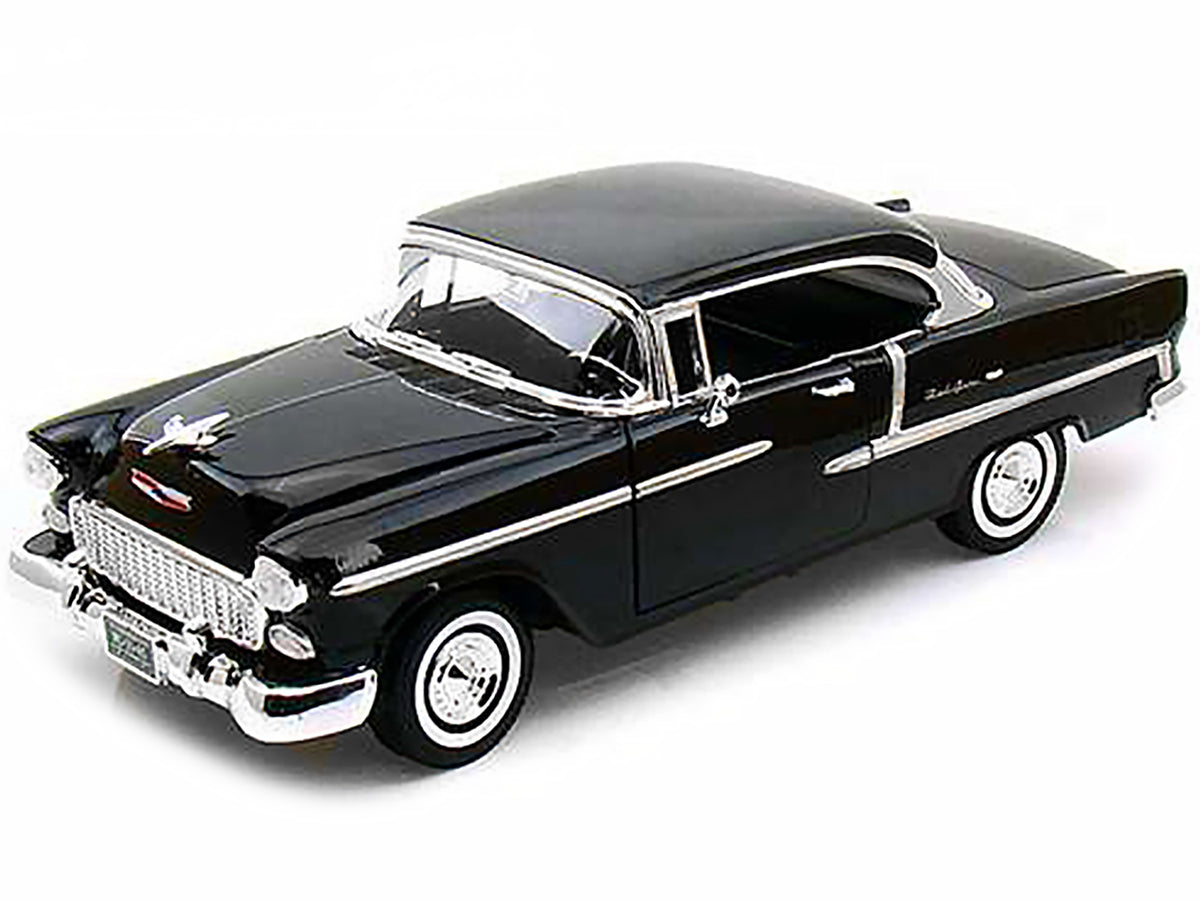1955 Chevrolet Bel Air Hard Top Black 1/18 Diecast Car Model by Motormax - image 2