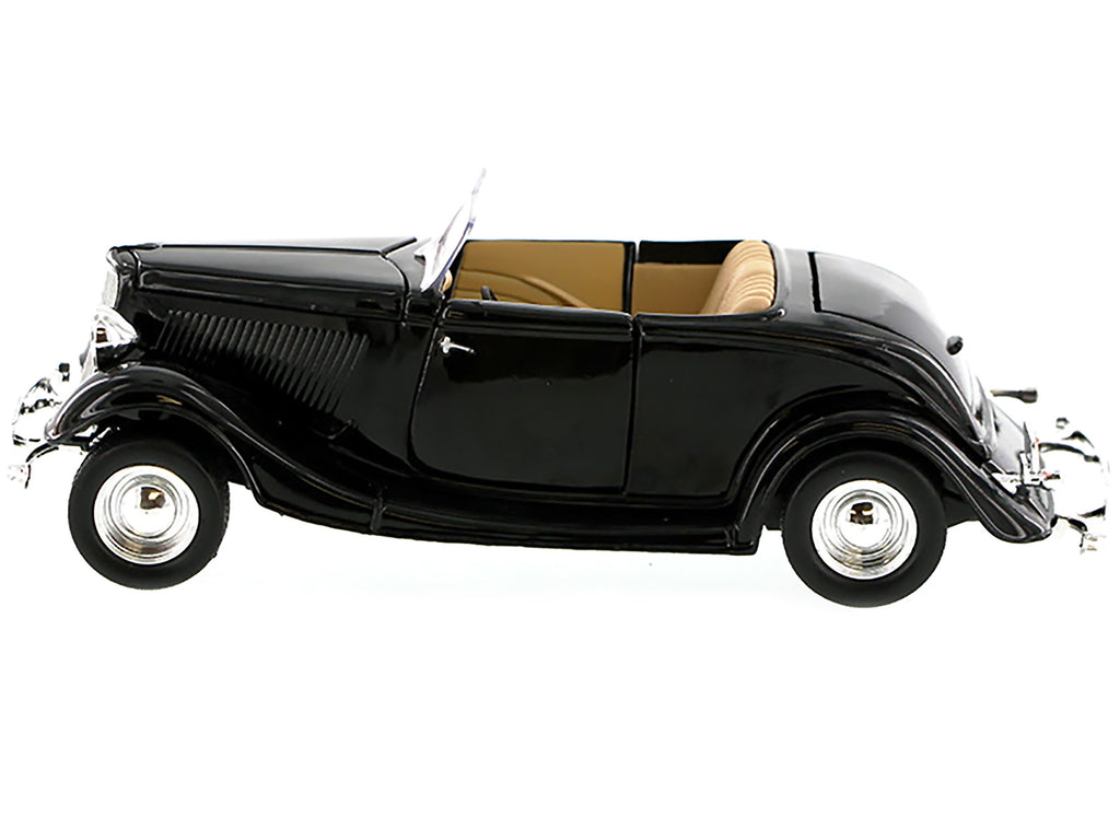 1934 Ford Coupe Convertible Black 1/24 Diecast Model Car by Motormax - image 3