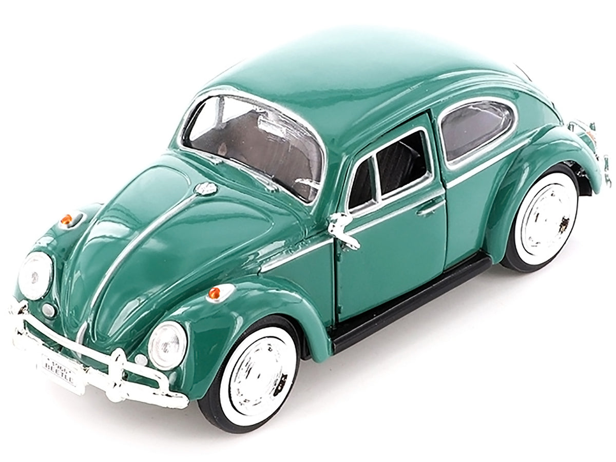 1966 Volkswagen Beetle Green 1/24 Diecast Model Car by Motormax - image 2
