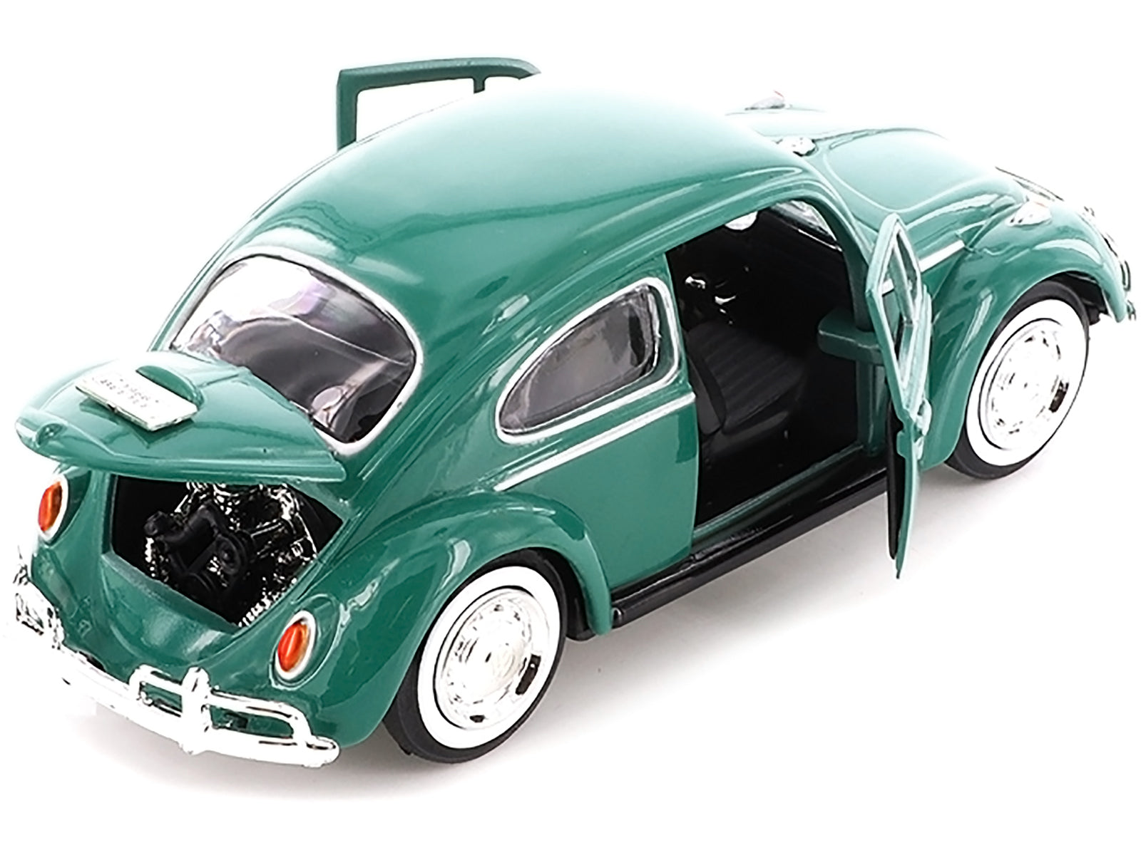 1966 Volkswagen Beetle Green 1/24 Diecast Model Car by Motormax - image 3