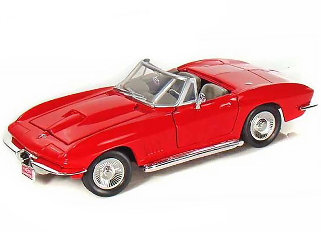 1967 Chevrolet Corvette Convertible Red 1/24 Diecast Model Car by Motormax - image 2