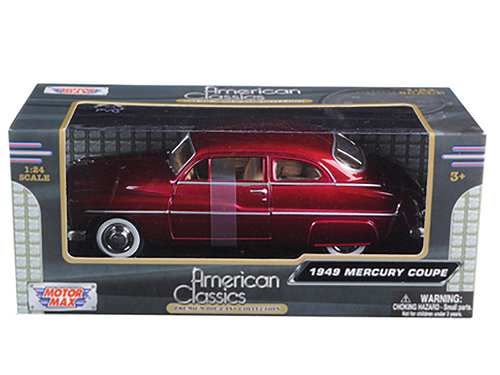 1949 Mercury Red 1/24 Diecast Model Car by Motormax - image 3