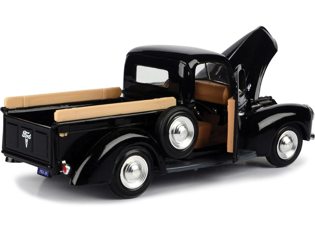 1940 Ford Pickup Truck Black 1/24 Diecast Model Car by Motormax - image 3