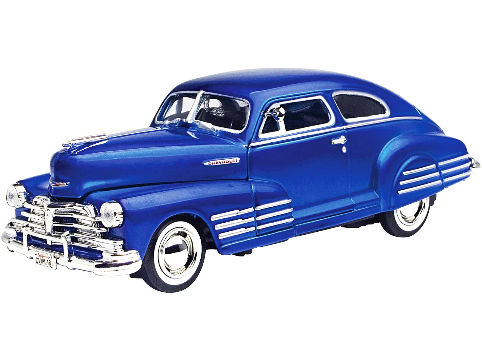 1948 Chevrolet Aerosedan Fleetline Blue 1/24 Diecast Model Car by Motormax - image 2