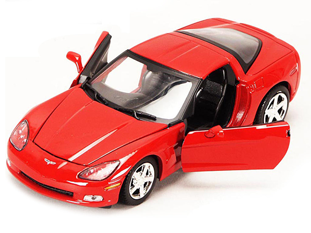 2005 Chevrolet Corvette C6 Coupe Red 1/24 Diecast Model Car by Motormax - image 2