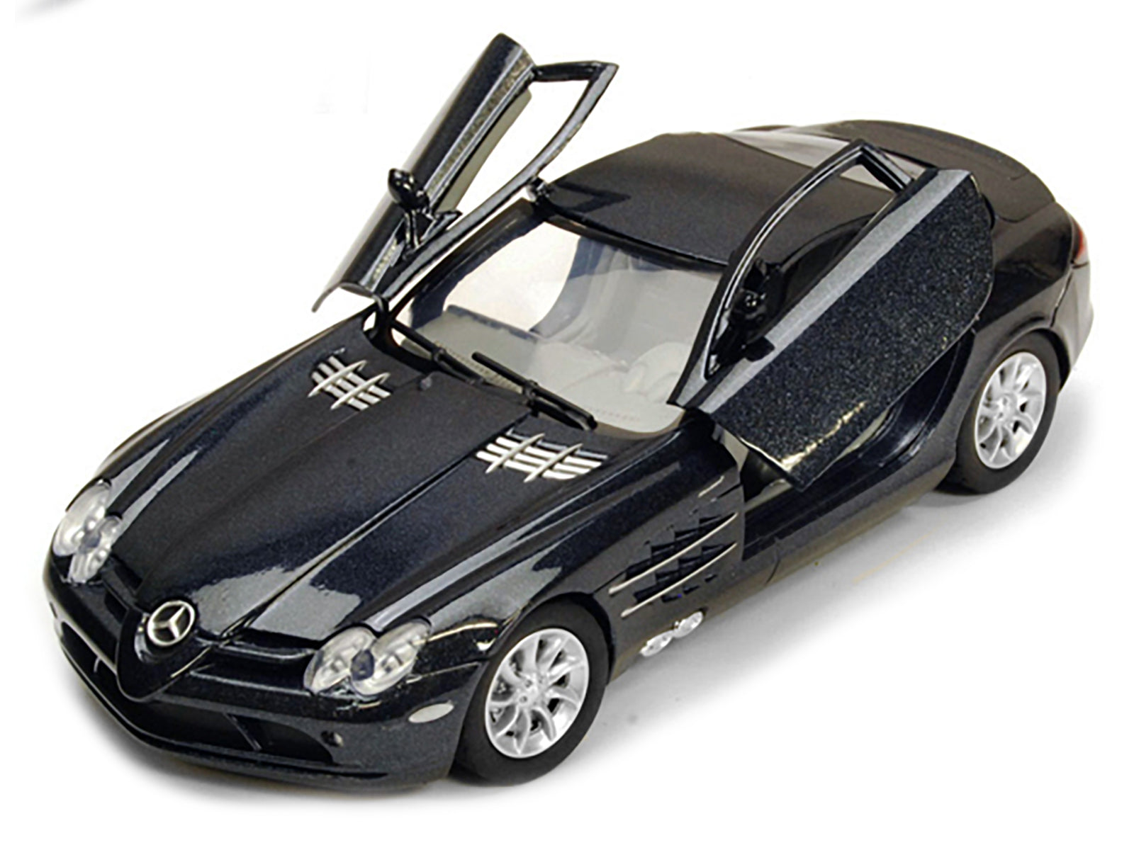 Mercedes Mclaren SLR Metallic Black 1/24 Diecast Model Car by Motormax - image 2