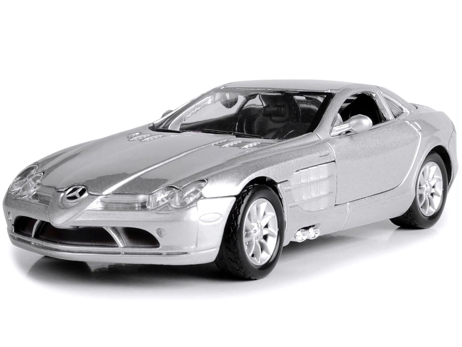 Mercedes McLaren SLR Silver 1/24 Diecast Model Car by Motormax - image 2