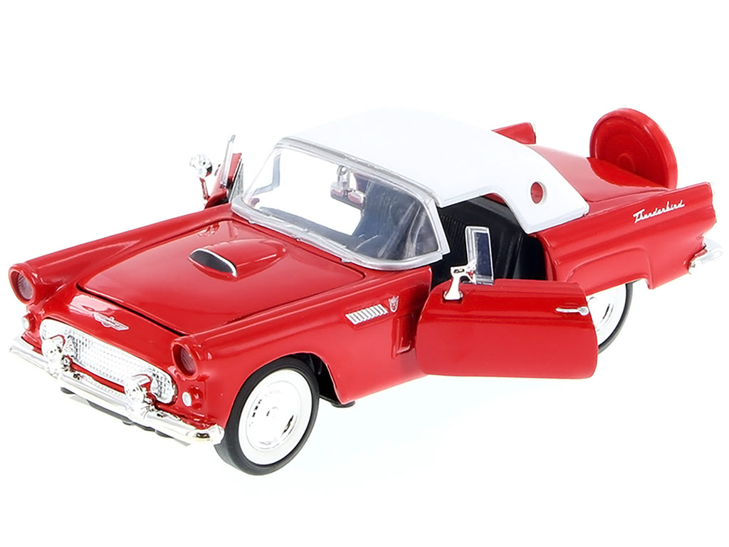 1956 Ford Thunderbird Red 1/24 Diecast Car Model by Motormax - image 3