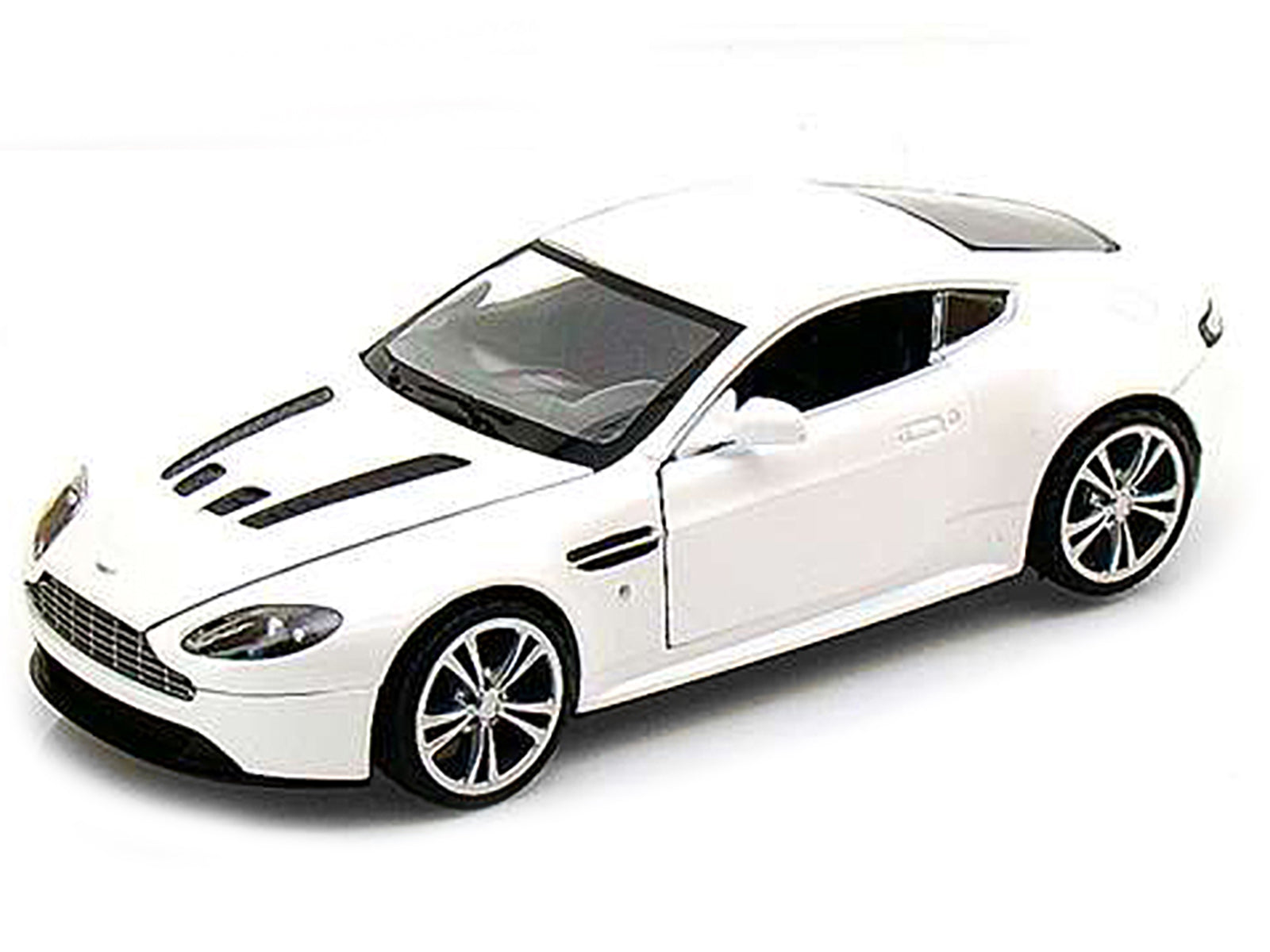 Aston Martin V12 Vantage Pearl White 1/24 Diecast Car Model by Motormax - image 2