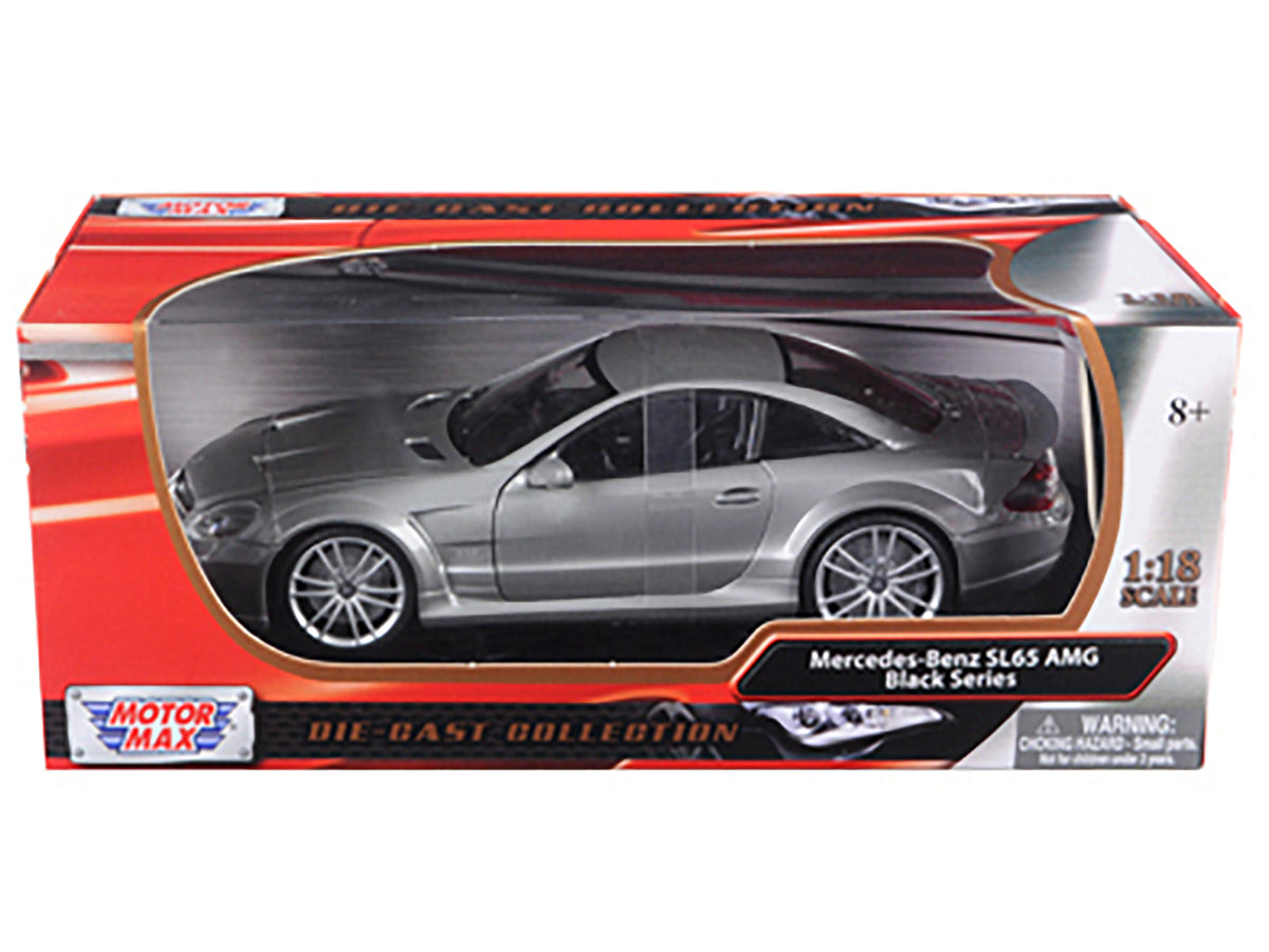 Mercedes SL65 AMG Black Series (R230) Grey 1/18 Diecast Model Car by Motormax - image 3